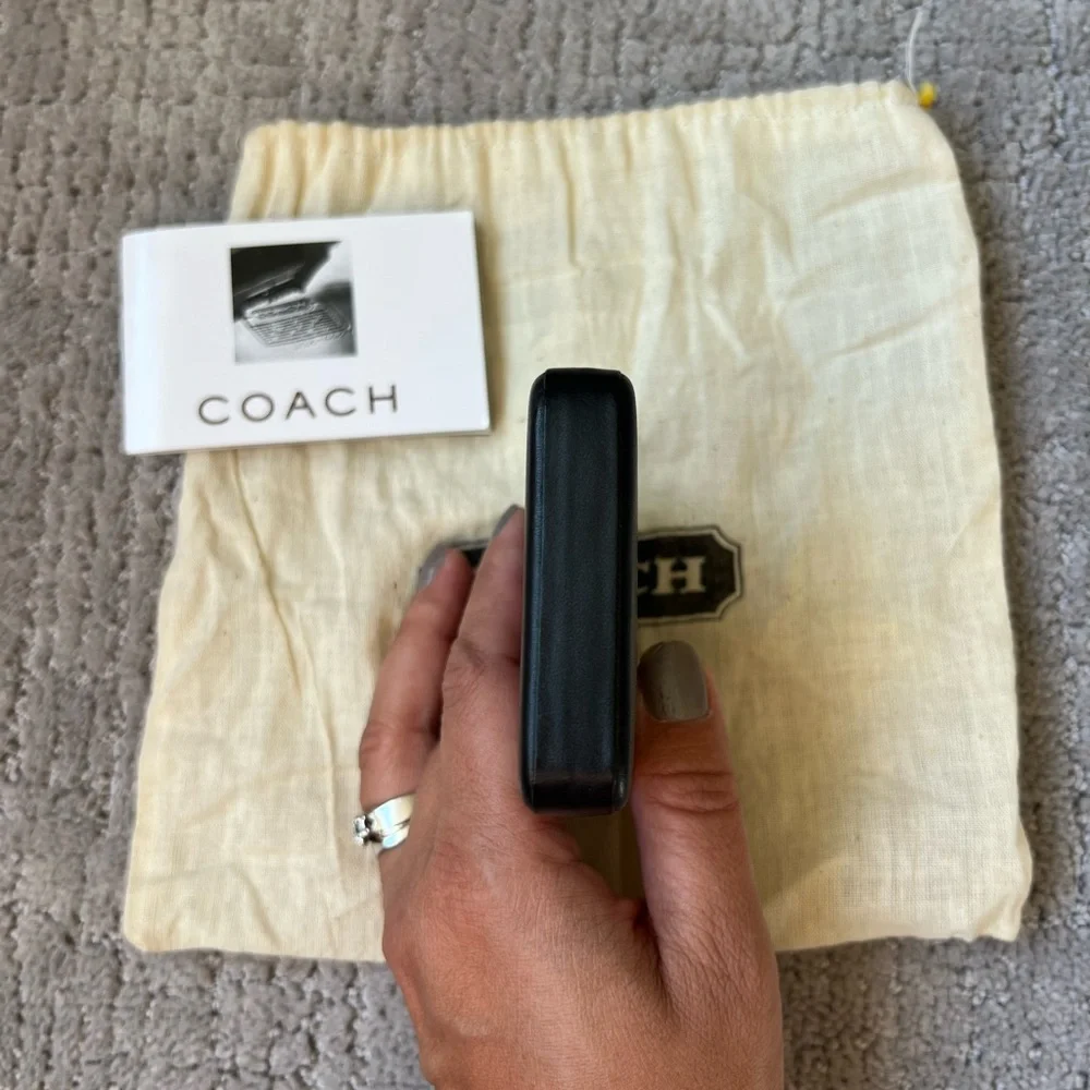 Coach Vintage #4568 Two Piece Structured Card Holder (with Dustbag)_8